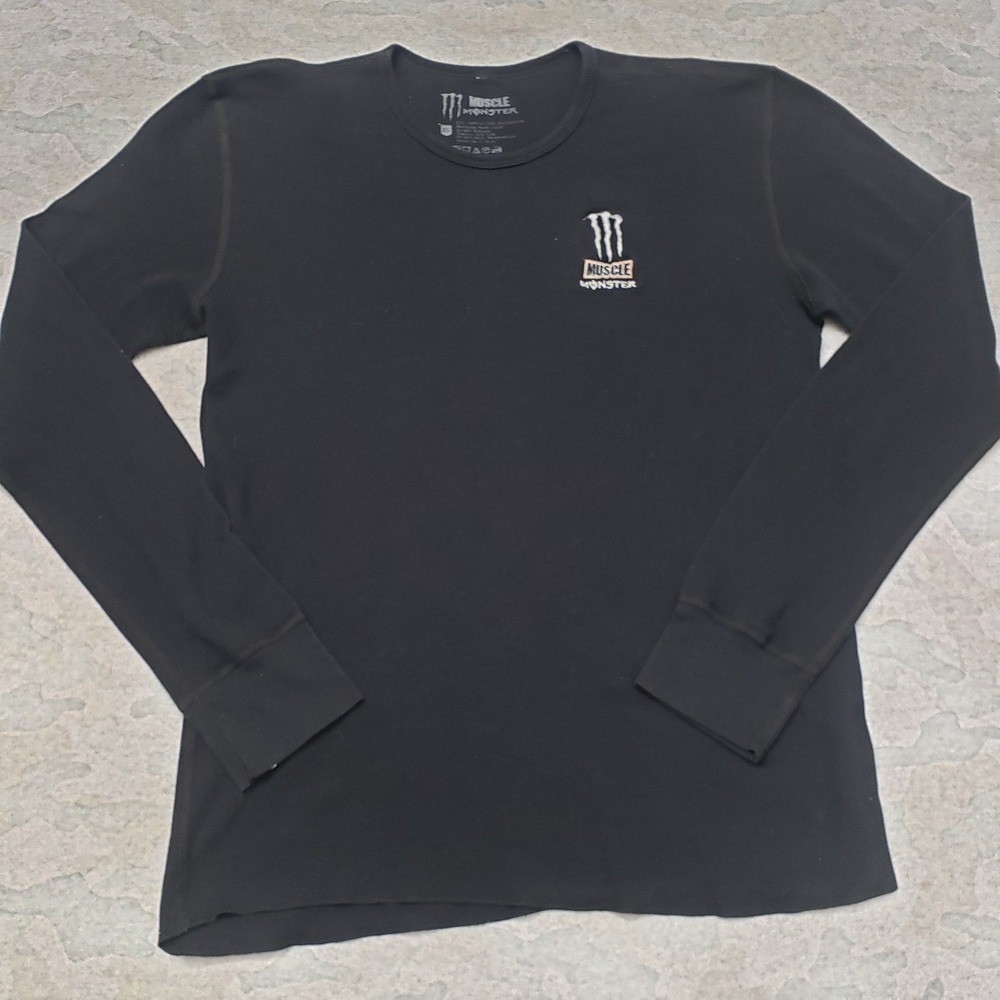 Muscle Monster Top Womens XL Black Pullover Long Sleeve